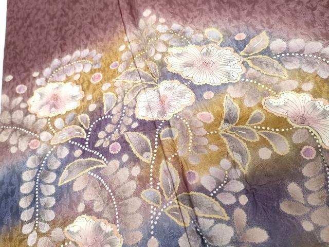 平和屋着物●訪問着 辻が花 暈し染め 正絹 逸品 AABF9095cs