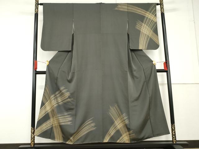 平和屋着物●訪問着　草木文　金彩　正絹　逸品　未使用　AABF9098cs