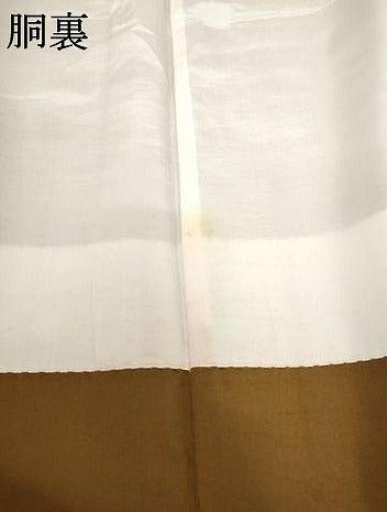 平和屋着物●訪問着　本場大島紬　地空き　カタス9マルキ　樹林文　黒地　正絹　逸品　AABF9100cs