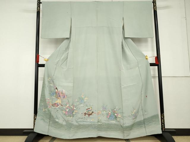 平和屋着物●豪華色留袖　友禅　作家物　女人文　暈し染め　正絹　逸品　AABF9104cs