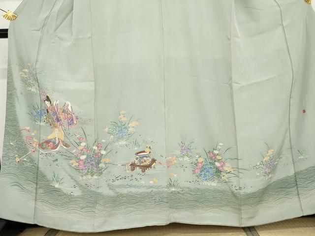 平和屋着物●豪華色留袖　友禅　作家物　女人文　暈し染め　正絹　逸品　AABF9104cs