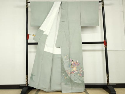 平和屋着物●豪華色留袖　友禅　作家物　女人文　暈し染め　正絹　逸品　AABF9104cs