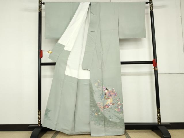 平和屋着物●豪華色留袖　友禅　作家物　女人文　暈し染め　正絹　逸品　AABF9104cs