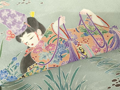 平和屋着物●豪華色留袖　友禅　作家物　女人文　暈し染め　正絹　逸品　AABF9104cs