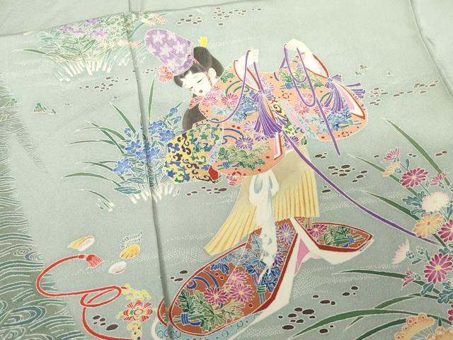 平和屋着物●豪華色留袖　友禅　作家物　女人文　暈し染め　正絹　逸品　AABF9104cs