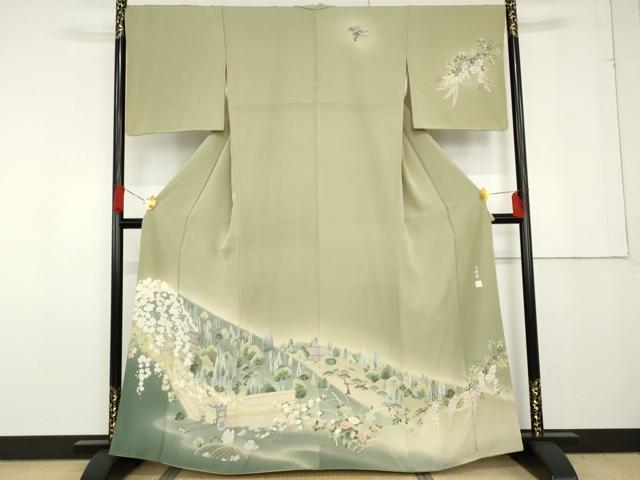平和屋着物●訪問着 友禅 作家物 醍醐寺 暈し染め 正絹 逸品 AABF9116cs