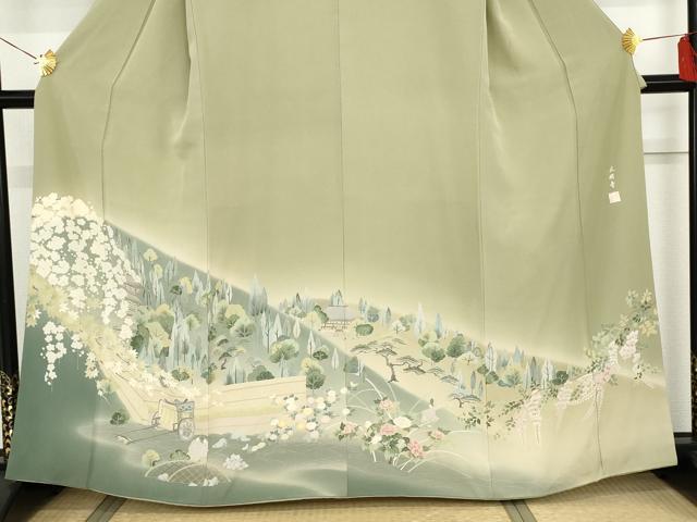 平和屋着物●訪問着 友禅 作家物 醍醐寺 暈し染め 正絹 逸品 AABF9116cs