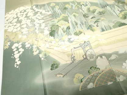 平和屋着物●訪問着 友禅 作家物 醍醐寺 暈し染め 正絹 逸品 AABF9116cs