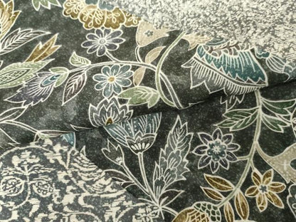 平和屋着物●訪問着　更紗花文　正絹　逸品　AABF9119cs