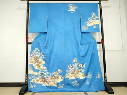平和屋着物●訪問着 作家物 浜松風景文 正絹 逸品 AABF9130cs