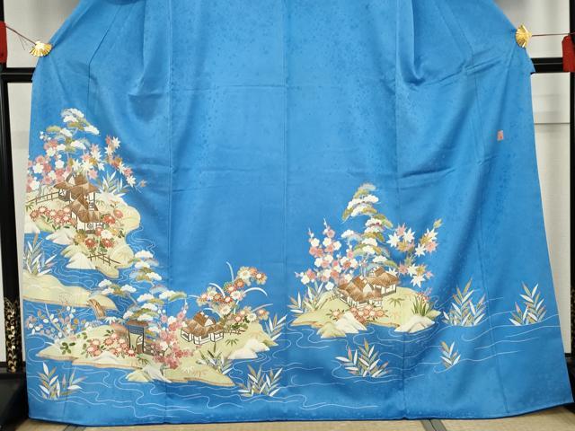 平和屋着物●訪問着 作家物 浜松風景文 正絹 逸品 AABF9130cs