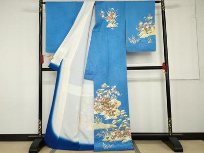平和屋着物●訪問着 作家物 浜松風景文 正絹 逸品 AABF9130cs