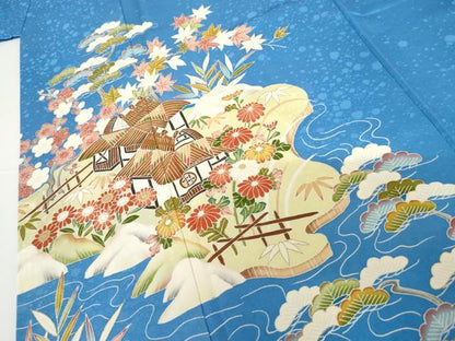 平和屋着物●訪問着 作家物 浜松風景文 正絹 逸品 AABF9130cs