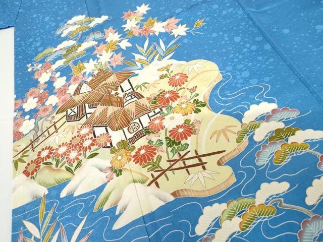 平和屋着物●訪問着 作家物 浜松風景文 正絹 逸品 AABF9130cs