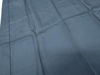 平和屋着物●男性　長襦袢　袷　色無地　青藍色　正絹　逸品　AABF9132cs