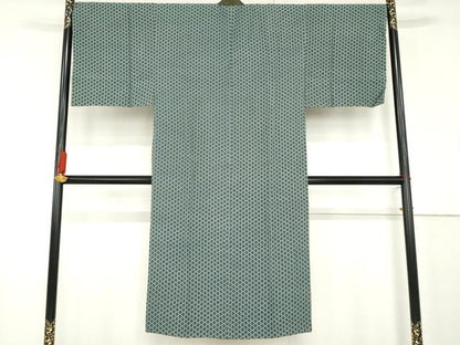 平和屋着物●男性　長襦袢　袷　松皮菱文　正絹　逸品　未使用　AABF9133cs