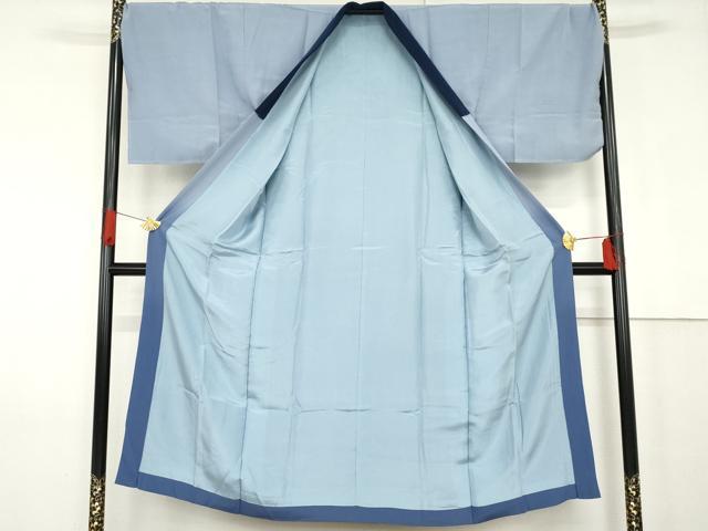 平和屋着物●男性　長襦袢　無双仕立て　手描き　風景松文　暈し染め　正絹　逸品　未使用　AABF9134cs