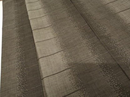 平和屋着物●本場大島紬 泥染め カタス9マルキ 霞横段間道 ますいわ屋扱い 正絹 逸品 AABF9139cs