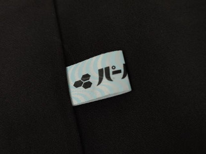 平和屋着物●お召　市松文様　こげ茶色　　正絹　逸品　未使用　AABF9144cs
