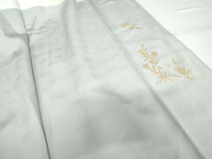 平和屋着物●訪問着 片輪車枝花文 金彩 正絹 逸品 AABF9149cs
