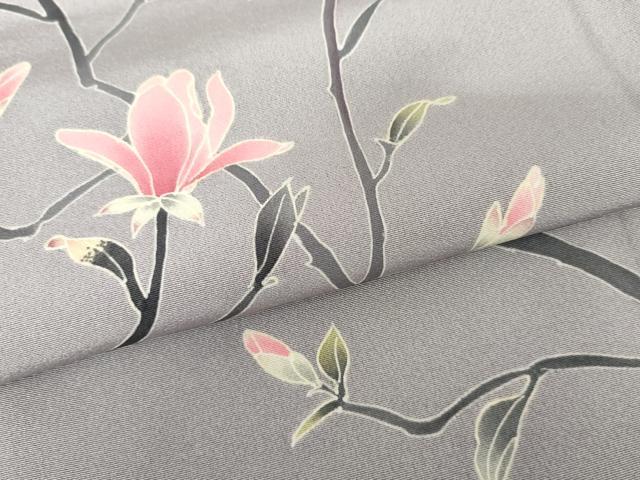 平和屋着物●訪問着 友禅 作家物 枝花文 暈し染め 正絹 逸品 AABF9151cs
