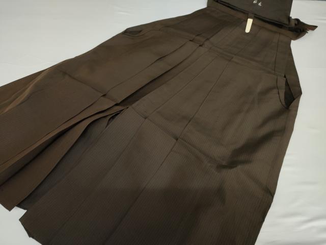 平和屋着物●男性　馬乗り袴　縞　正絹　逸品　AABF9152cs