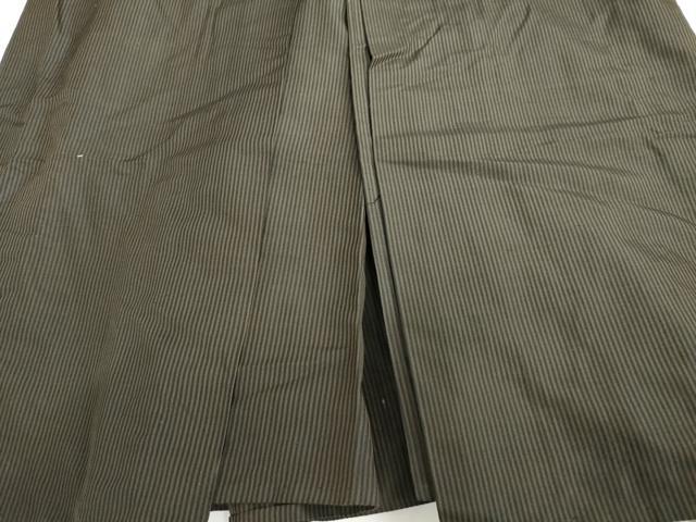 平和屋着物●男性 馬乗り袴 縞 正絹 逸品 AABF9154cs