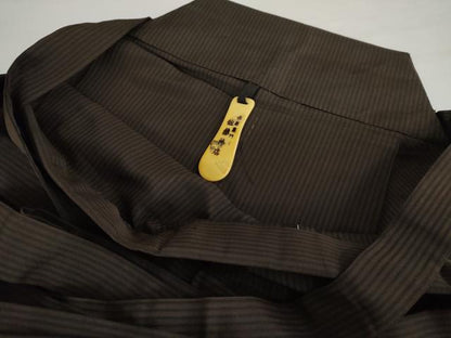 平和屋着物●男性 馬乗り袴 縞 正絹 逸品 AABF9158cs