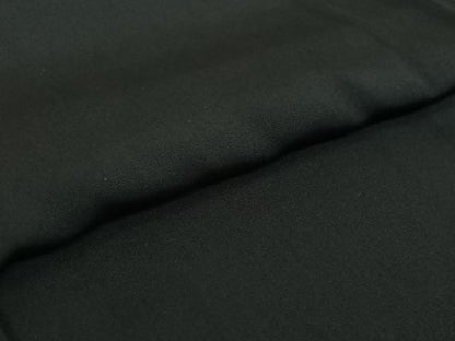平和屋着物▽男性　黒紋付　単衣　羽織セット　暗黒色　正絹　逸品　AABF9170jh