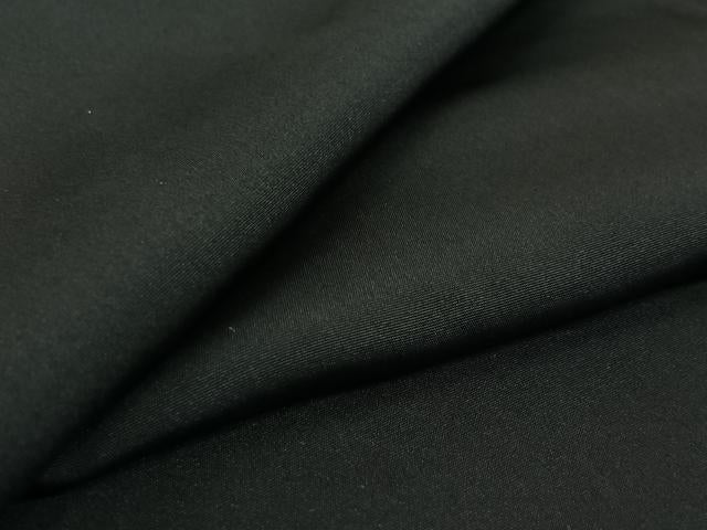 平和屋着物▽男性 黒紋付 単衣 羽織セット 暗黒色 正絹 逸品 AABF9170jh