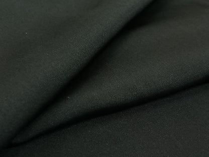 平和屋着物▽男性　黒紋付　単衣　羽織セット　暗黒色　正絹　逸品　AABF9170jh