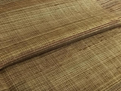 平和屋着物▽京都府認定 京の名工 雛屋友禅 紬 単衣 横段文 正絹 逸品 AABF9178jh