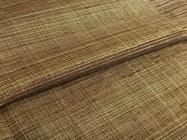 平和屋着物▽京都府認定 京の名工 雛屋友禅 紬 単衣 横段文 正絹 逸品 AABF9178jh