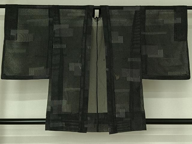 平和屋着物▽羽織 スリーシーズン 春夏秋 塵除け 幾何学文様 正絹 逸品 AABF9192jh