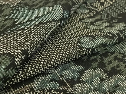 平和屋着物▽本場大島紬 単衣 風景文 正絹 逸品 AABF9194jh