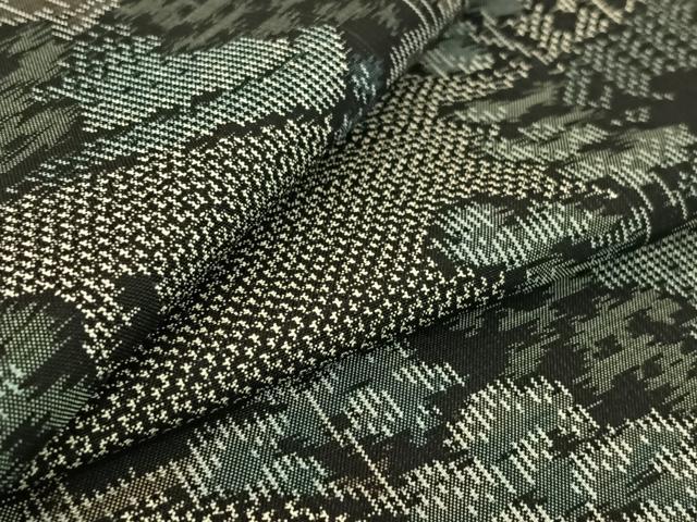 平和屋着物▽本場大島紬 単衣 風景文 正絹 逸品 AABF9194jh