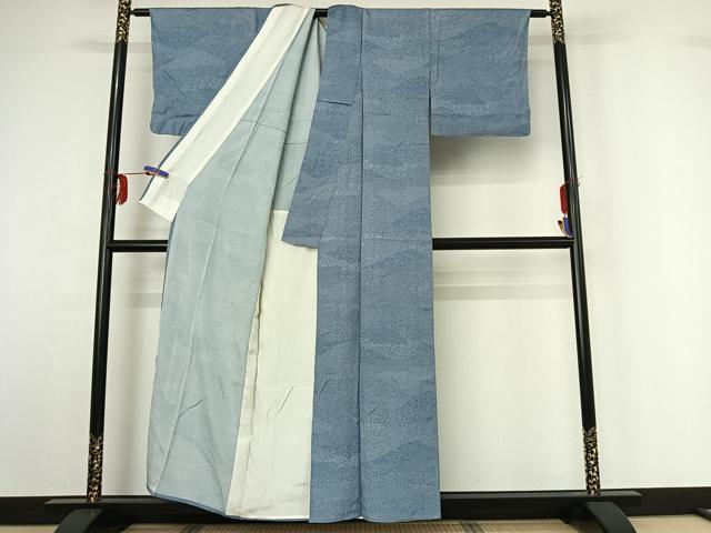 平和屋着物▽江戸小紋 単衣 作家物 寄せ小紋柄 正絹 逸品 AABF9203jh