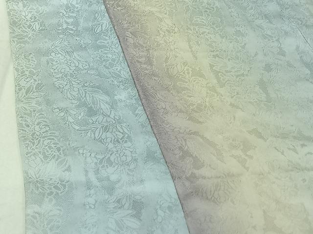 平和屋着物▽道中着 スリーシーズン 春夏秋 塵除け 草花文 暈し染め 正絹 逸品 AABF9220jh