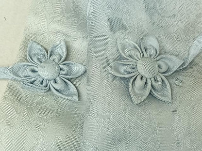 平和屋着物▽道中着 スリーシーズン 春夏秋 塵除け 草花文 暈し染め 正絹 逸品 AABF9220jh