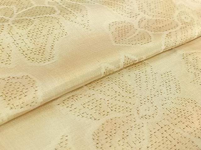 平和屋着物▽お召 単衣 草花文 暈し染め 正絹 逸品 AABF9226jh