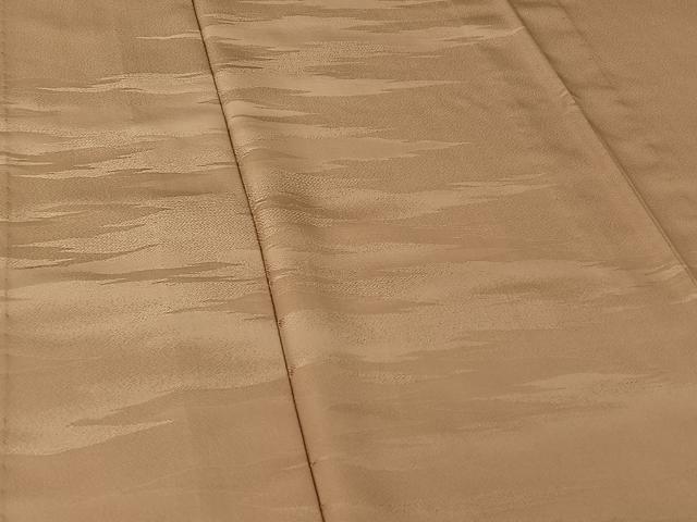 平和屋着物▽色留訪問着 単衣 霞地紋 香色 正絹 逸品 AABF9239jh