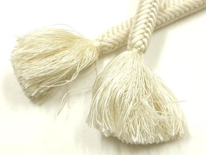 平和屋着物●極上　有職組紐道明　帯締め　奈良組　練色　宮内庁御用　国立博物館御用　東京芸術大学御用 　逸品　AABF9307ay