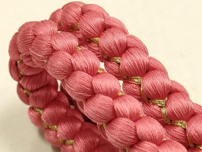 平和屋本店●和装小物　帯締め・帯揚げセット　総絞り　草花文　金糸　金彩　正絹　逸品　未使用品あり　AABF9378ay