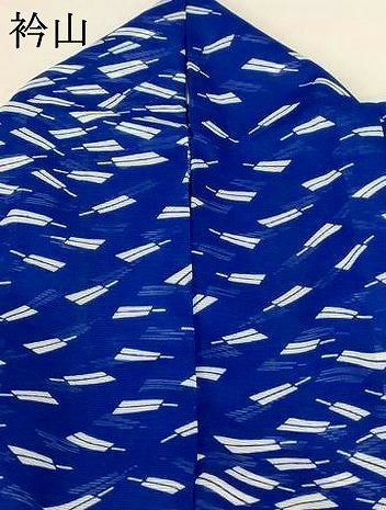 平和屋着物＊夏物 小紋 絽 扇づくし 洗える着物 AABF9412jd