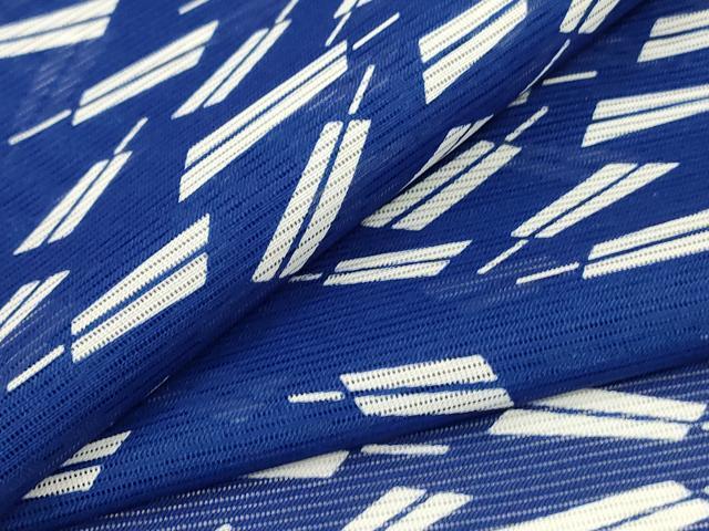 平和屋着物＊夏物 小紋 絽 扇づくし 洗える着物 AABF9412jd