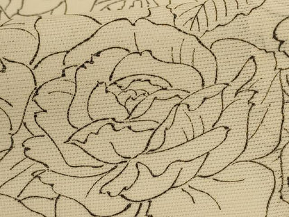 平和屋着物＊夏物 小紋 絽 薔薇 正絹 逸品 AABF9417jd