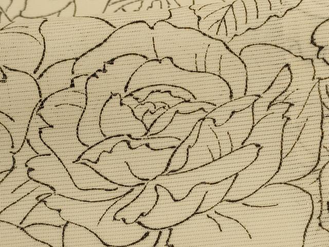 平和屋着物＊夏物 小紋 絽 薔薇 正絹 逸品 AABF9417jd