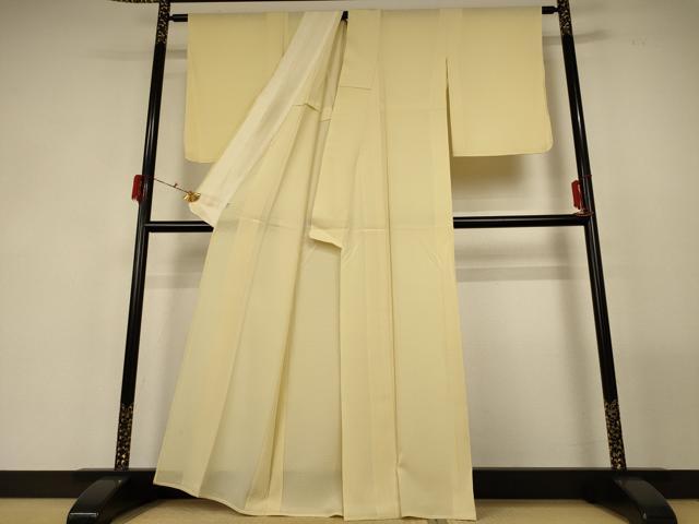 平和屋着物＊夏物 色無地 絽 淡黄色 高島屋扱い 正絹 逸品 AABF9431jd