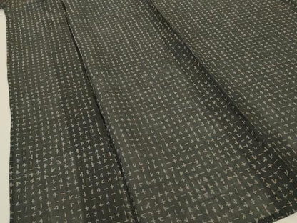 平和屋着物＊夏物 小千谷ちぢみ 幾何学文様 麻 逸品 AABF9440jd