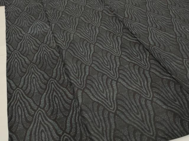 平和屋着物＊夏物 本場大島紬 夏大島 よろけ縞 正絹 逸品 AABF9450jd